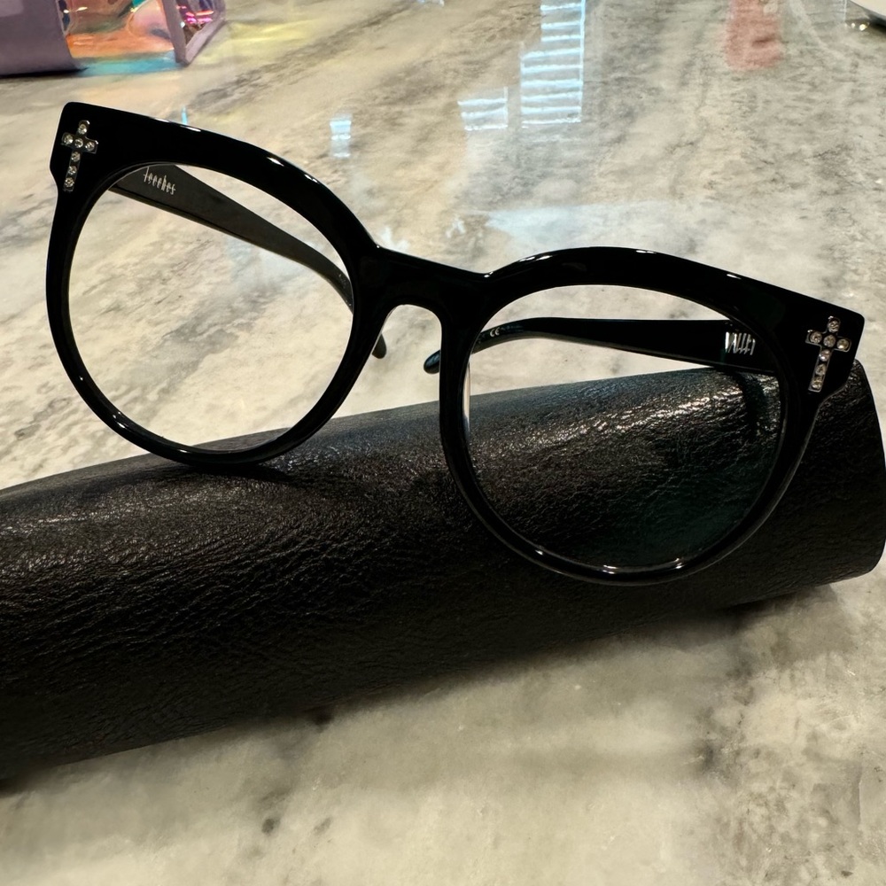 Hard to find Valley Eyewear Leeches w/ Swarovski Crystals eyeglasses!
